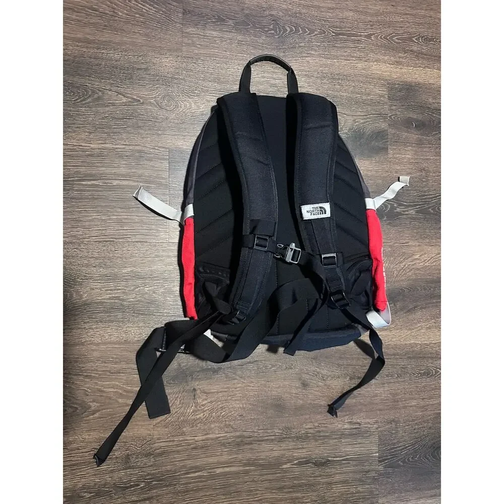 Vintage The North Face Torrent Backpack Red Black Grey Multiple Compartments